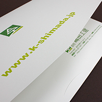 ポケットフォルダー制作事例｜有限会社 嶋田工建様