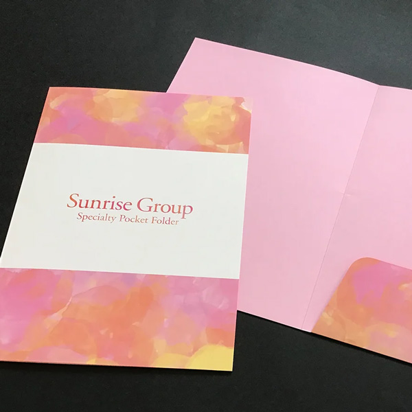 ポケットフォルダー無料サンプル【4c-pink】