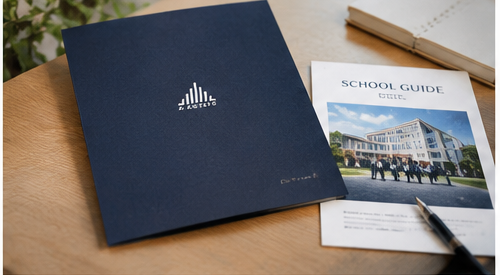 学校案内・入学案内資料とポケットフォルダー